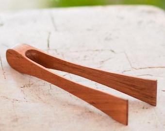 Handcrafted Teak Wood Serving Tong - Kitchen Tool, Ultensil