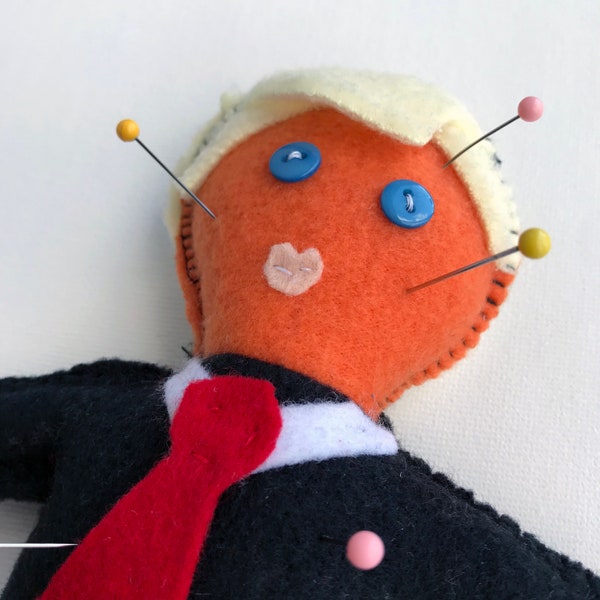 D0nald Trump Voodoo Doll with Pins
