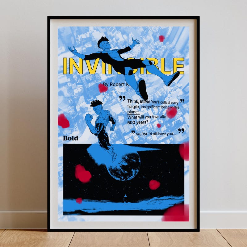 Invinable Poster Invincible Poster - Etsy