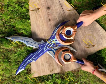 Moon Shadow Daggers Metal Replica Set | Solo Leveling Anime Props