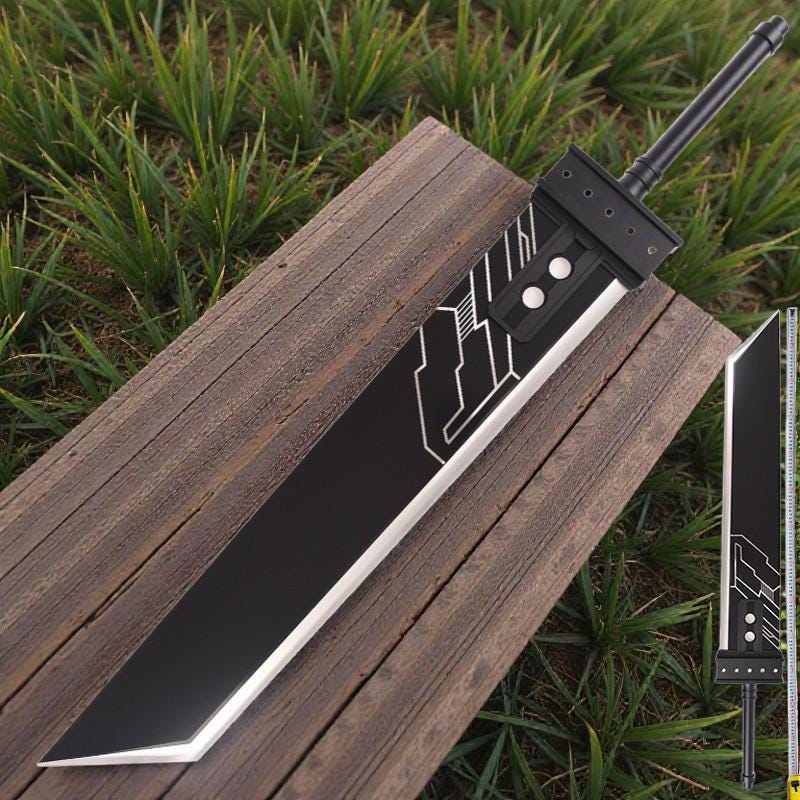Buster Sword Replica FF VII – Life-size Steel Cosplay Display