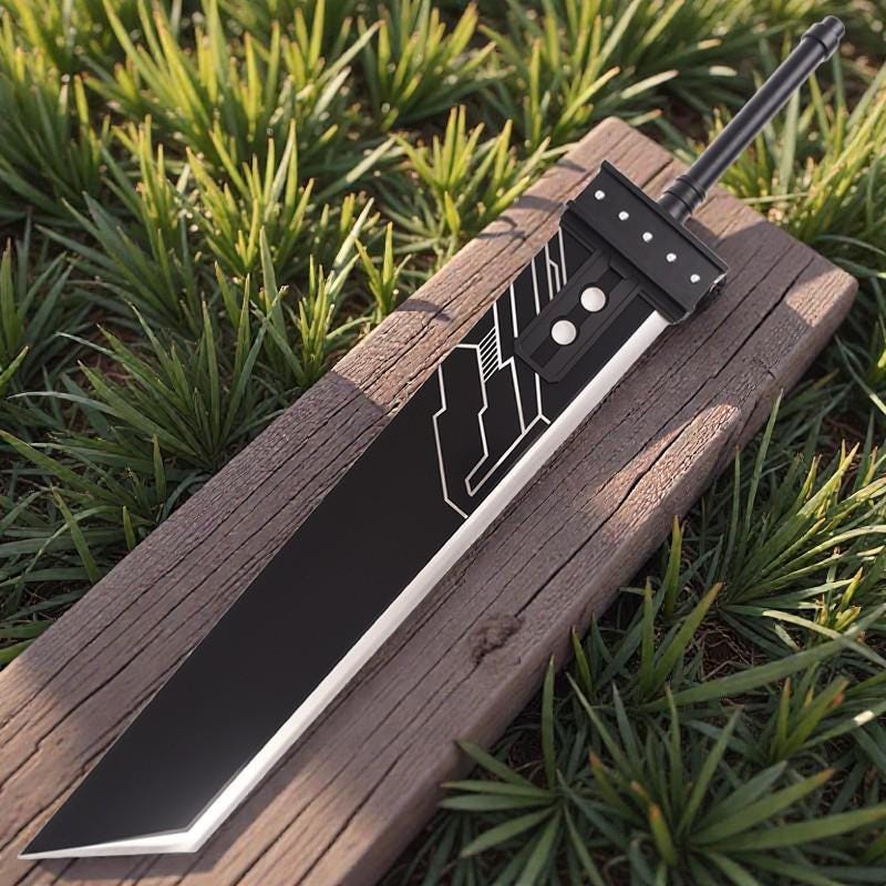 Final Fantasy VII Buster Sword Replica – Life-size Steel Cosplay