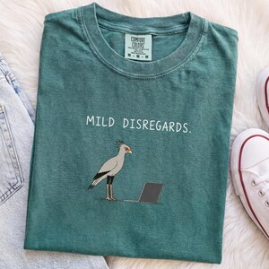 Sarcastic Office Shirt, Mild Disregards Bird Tee, Funny Coworker Gift, Email Humor, Office Worker Gift