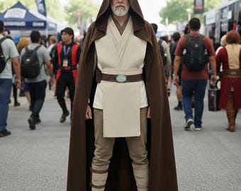 Op Star Wars geïnspireerde Obi-wan Kenobi-cosplaykostuums | Mandalorian Jedi Flight-pak
