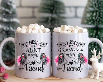 First Time Grandma Mug, My Aunt Gift, First Grandchild Cup, Daugther Mother Sister Family Cofee Mugs