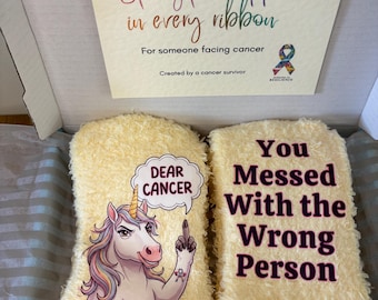 Cancer Warrior Socks: You Messed With Wrong Person | Cancer Gift
