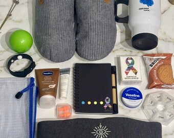 Paquete de cuidados oncológicos definitivo para hombres / Regalo para quimioterapia / Apto para hospitales / Que te mejores pronto