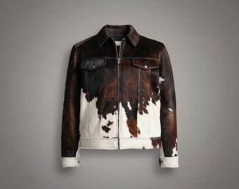 Chaqueta vaquera estilo camionero / Piel con pelo, estilo bohemio occidental