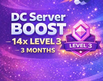 Discord Server Boost - 14x Level 3 - 3 Months