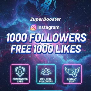 Instagram 1000 Follower + 1000 Likes | Schnelle Lieferung | Steigere dein Profil-Wachstum sofort