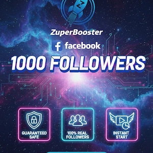 Facebook 1000 Anhänger | Schnelle Lieferung | Steigere dein Profil-Wachstum sofort