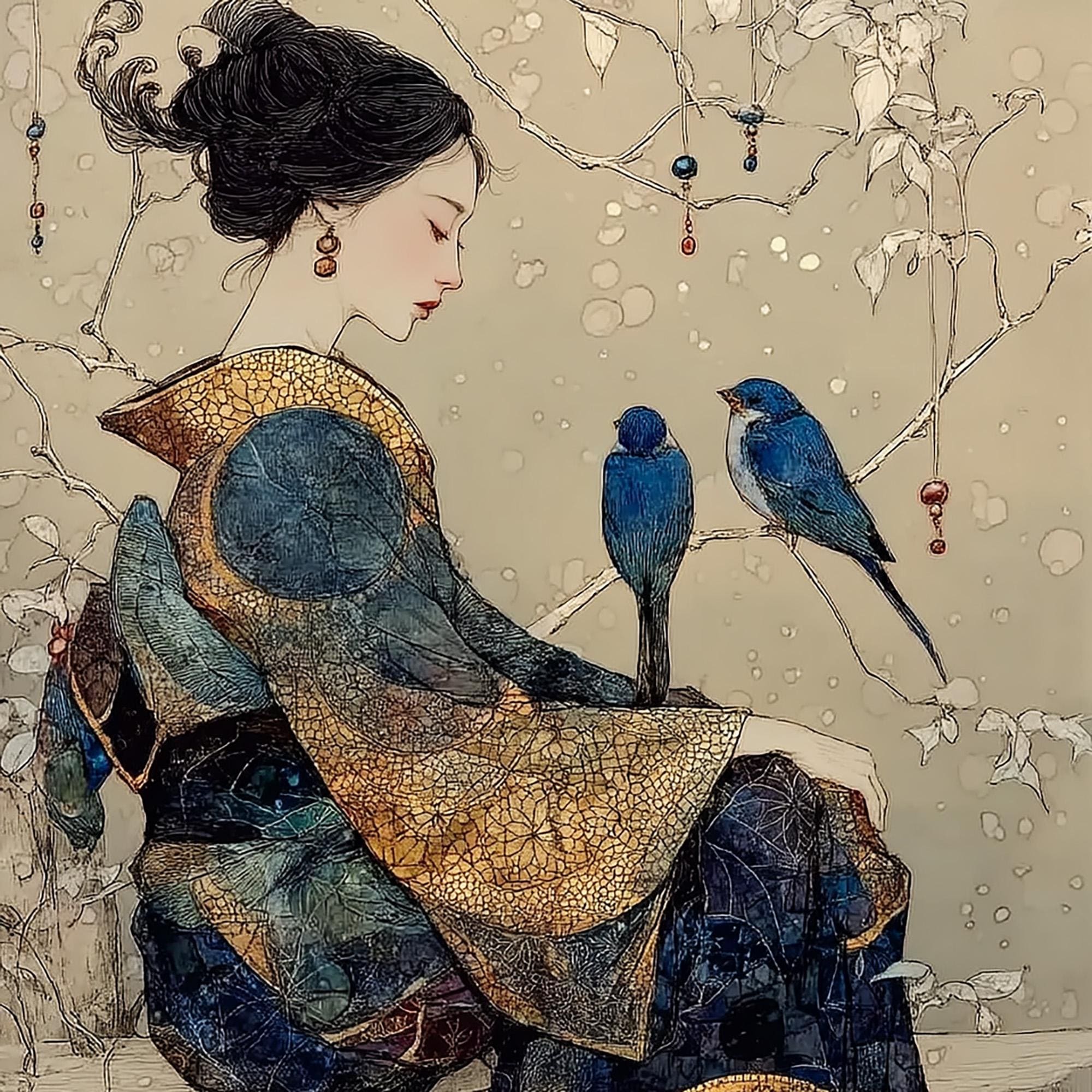 Japan Bluebird - Etsy Australia