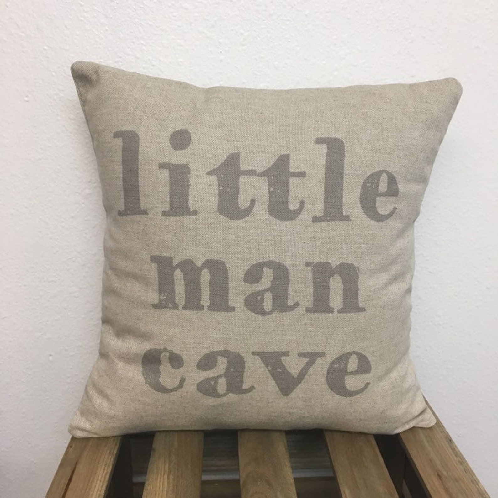 Little Man Cave Pillow Nursery Little Man Cave Pillow Etsy