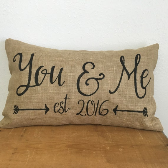 you & me pillow
