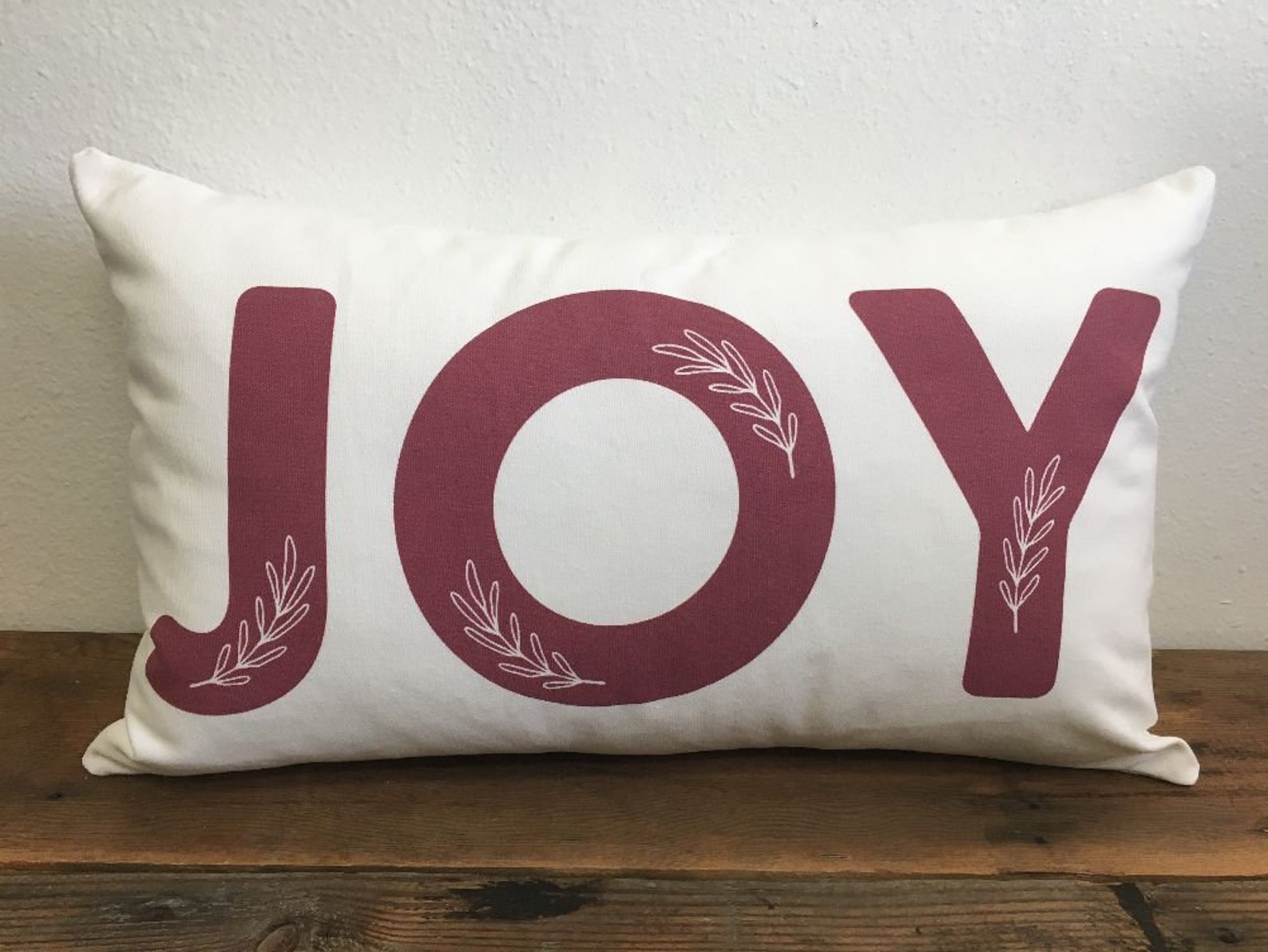 Joy Christmas Pillow 12X16 12X20 14X24 Etsy