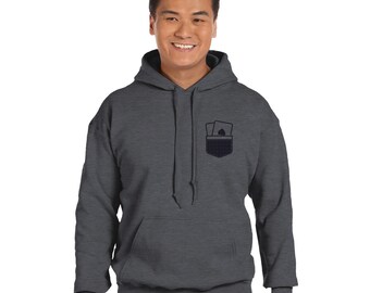 pocket Ace Hoody, Funny Poker Gift, Texas Hold'em Hoodie.
