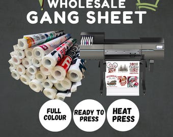 DTF Gang Sheet, Custom DTF Gang Sheet, Wholesale Gang Sheet, Heat Transfer DTF, Ready To Press Dtf, Digital Print Gang Sheet