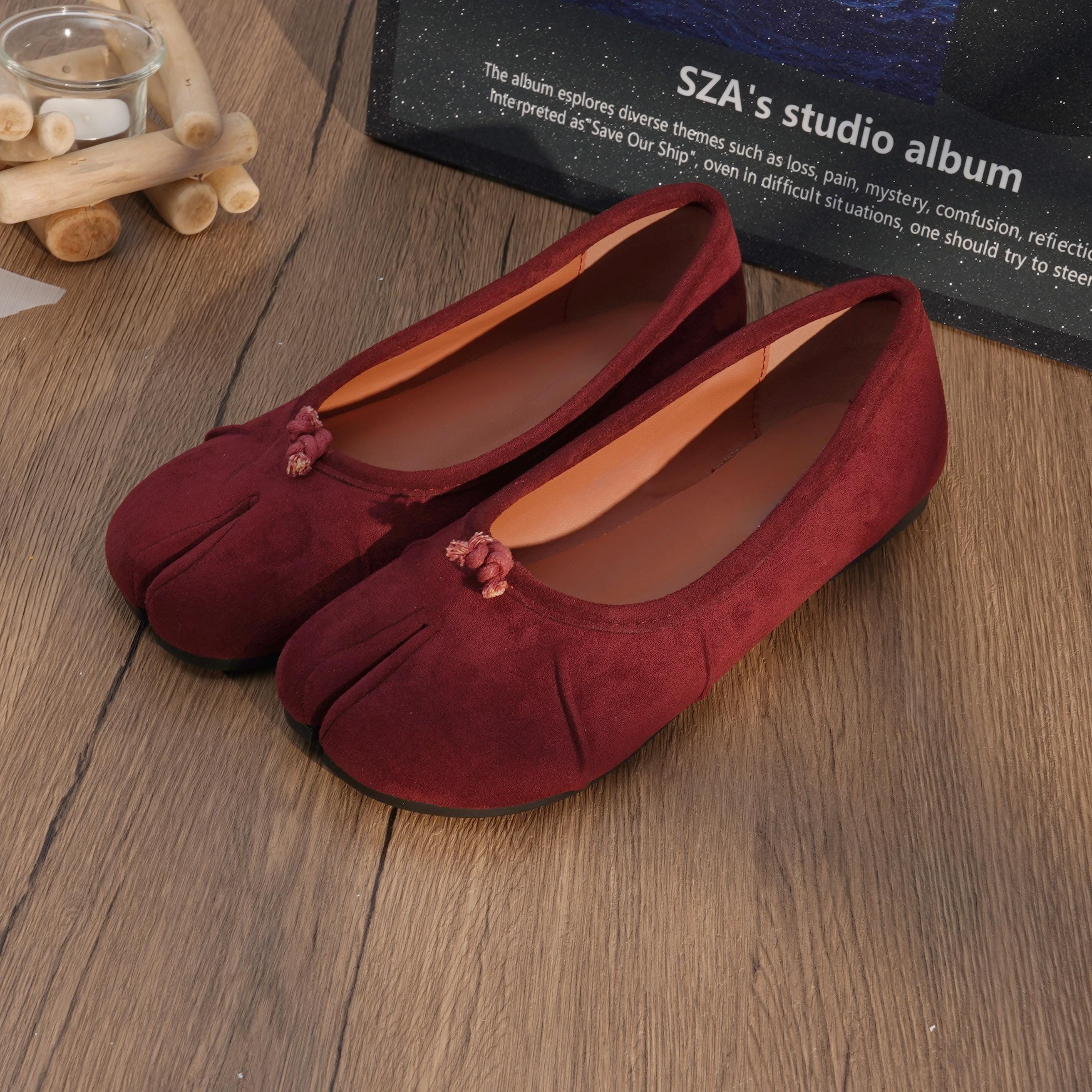 Burgundy Velvet Slippers - Etsy