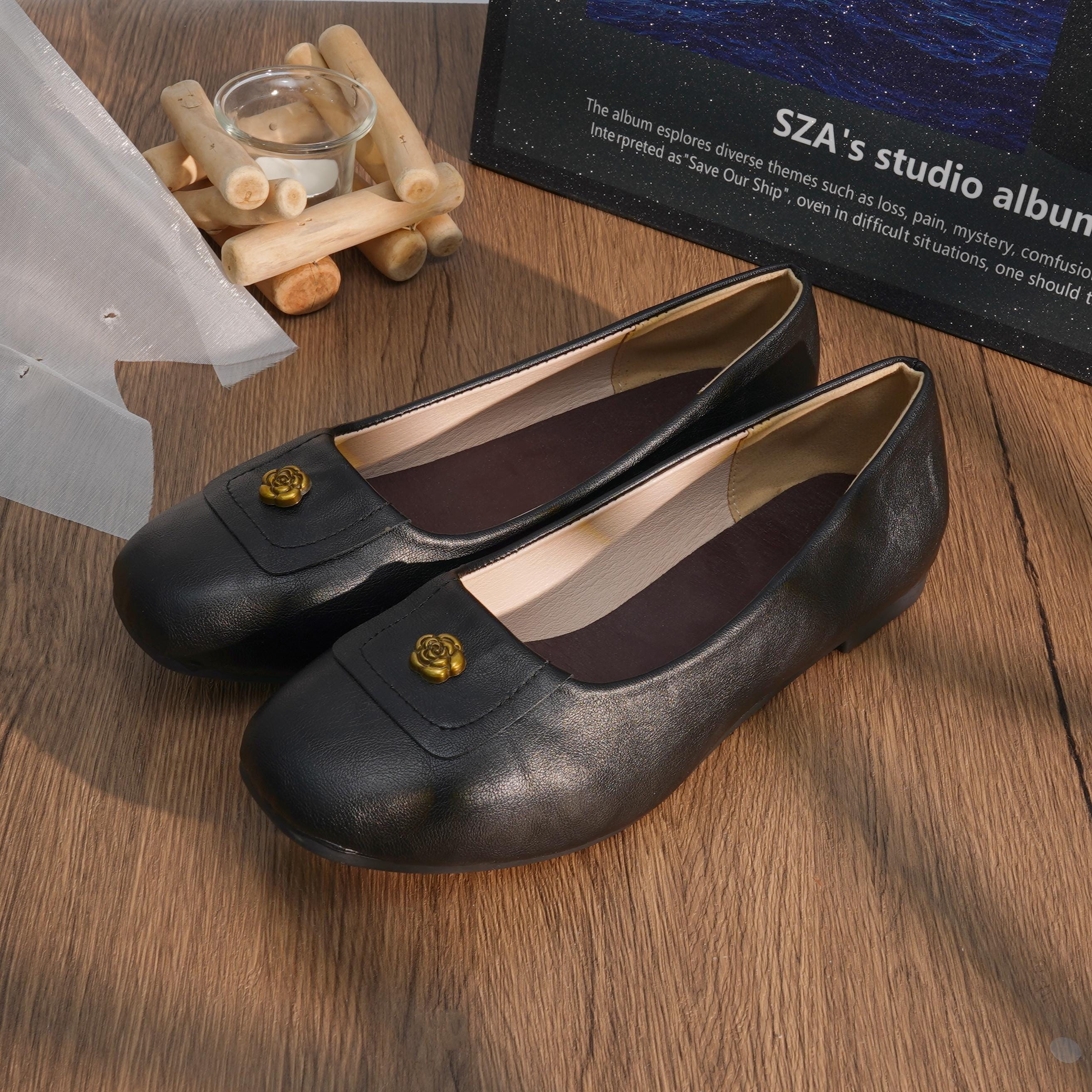 Rose Gold Flat Shoes - Etsy