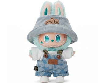 Handmade Denim Doll Outfit Hat & Bag, Fits 17cm Dolls