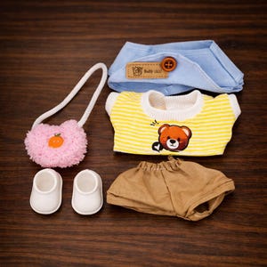 Handmade Labubu clothes set designed for Labubu doll display and collector photography
