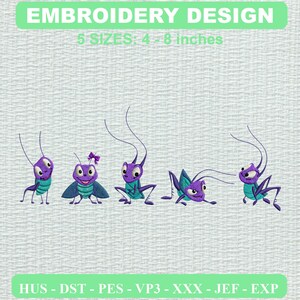 Embroidered Cri-kee Lucky Cricket Design, Retro Vintage Style (Digital Download)