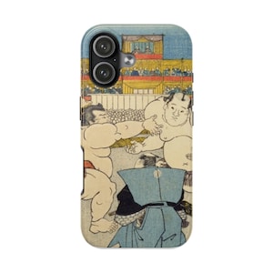 Sumobrottare Vintage Ukiyo-e Telefonskal | Japanskt konst Tough Case