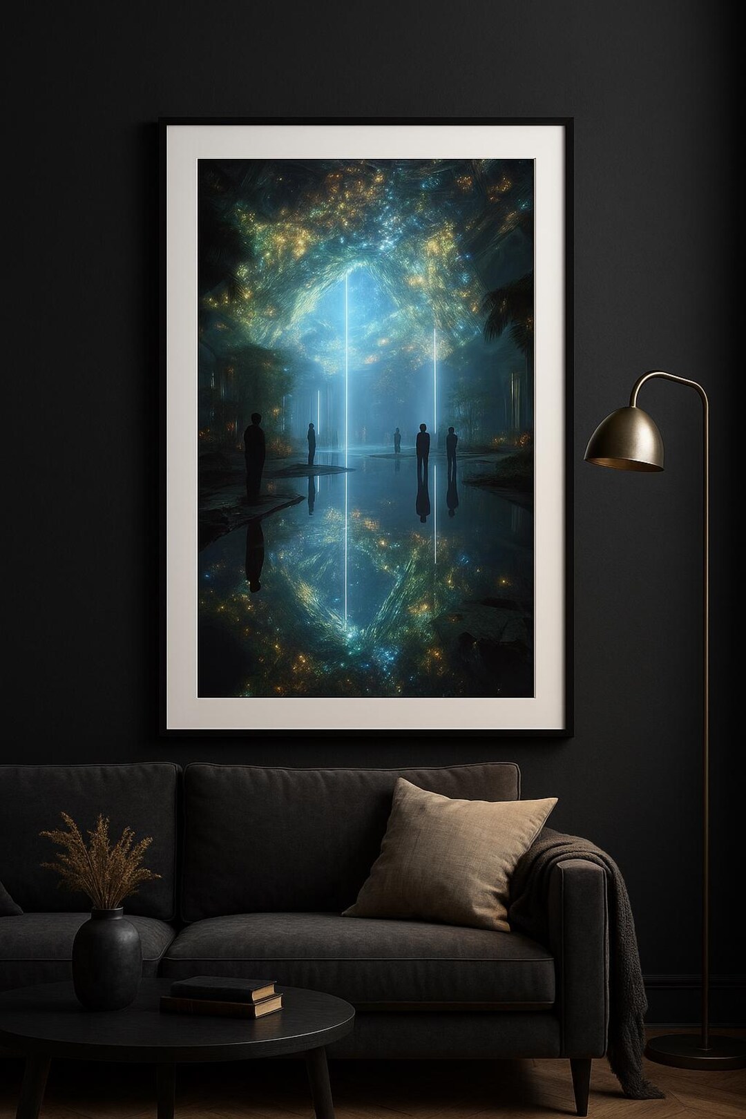 Sci-fi Cavern Art Print: Cinematic Lightcore, Futuristic Architecture ...