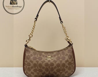 Vintage Coach Tan Brown Leather Worth Crossbody Shoulder Bag Style