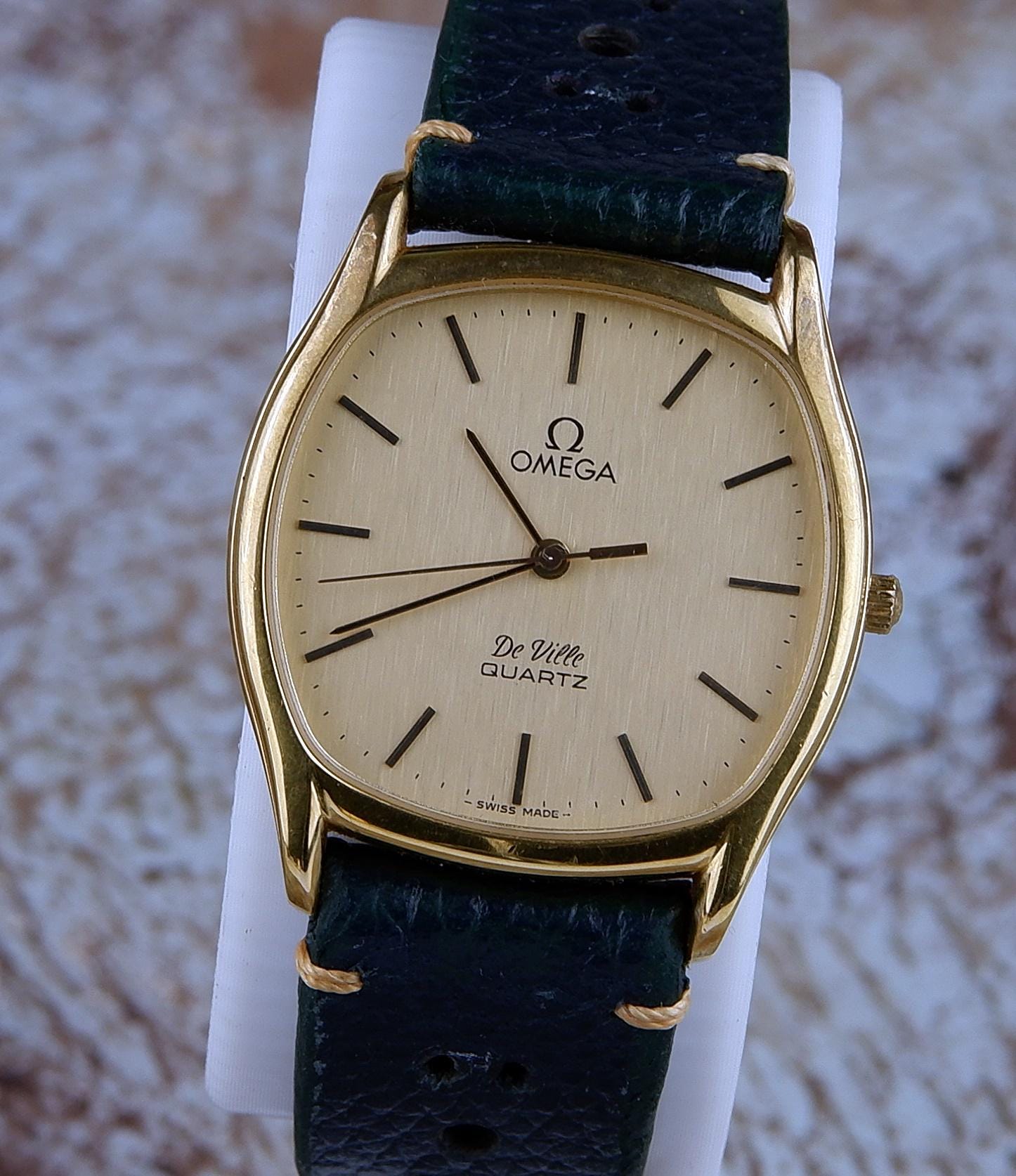 OMEGA De Ville クォーツ 腕時計 Vintage Omega De Ville Quartz Wrist Watch, Ref 1910097 - Etsy