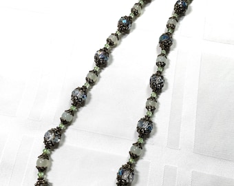 Antique Bronze Beaded Necklace