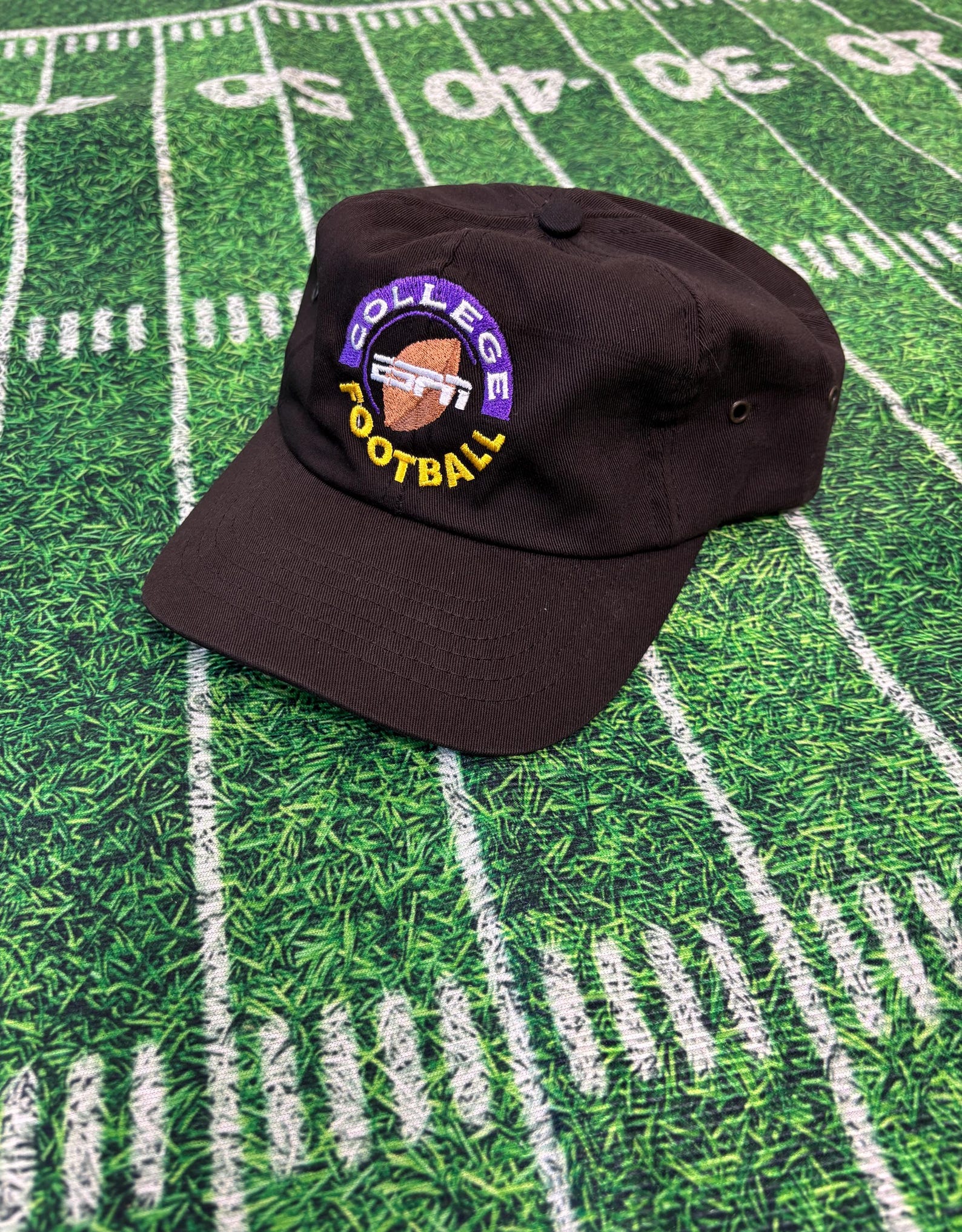 Espn Hat Design Vintage ESPN College Football Hat Black | 90s ESPN Gameday Snapback Cap ...