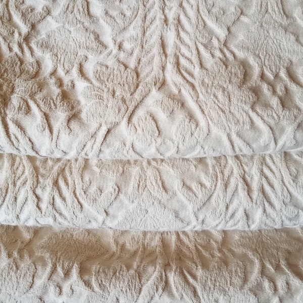 Bedspread, Cotton Damask, Excellent Condition, 84"w. x 90"l.