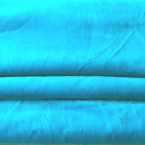 Turquoise Velvet Fabric, Cotton Velvet, 52&quot;w. x 82&quot;