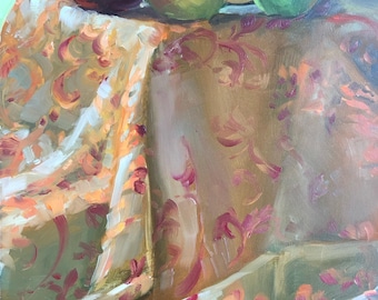 黄色のポインセチアのキャンバス油絵（24インチ×18インチ） - Etsy 日本