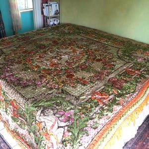 Vintage Italian Bedspread, Extra Large at 86”w. X 96” l., Great Condition