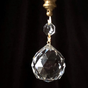 Swarovski Crystal Ball, 2” (50mm) from Vintage 1970s Chandelier