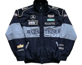Vintage West F-1 Mobil 1 Racing Jacket Mens XL Mercedes Mclaren - Etsy