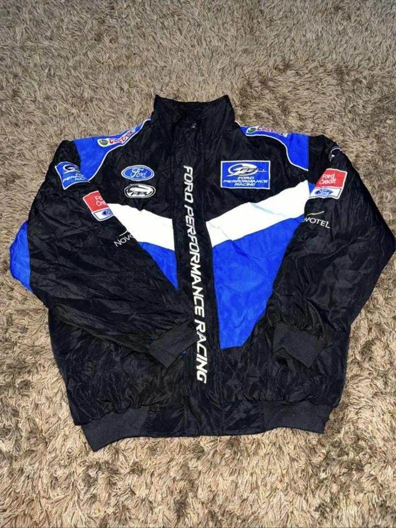 Retro FORD Racing Jacket | Vintage NASCAR Bomber | Classic Motorsport ...