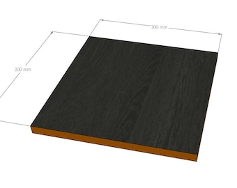 Tablero de wengué negro de 18 mm