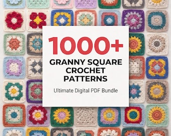 Meer dan 1000 oma-vierkante haakpatronen pdf. haakpatroon, omavierkant, dierenvierkant, breipatroon, gehaakte bloem