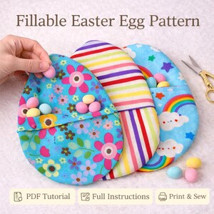 patroon vulbaar ei, paaseipatroon, gehaakt paasei, amigurumi-ei pdf, paaseipatroon, herbruikbaar stof ei naaien afbeelding 5