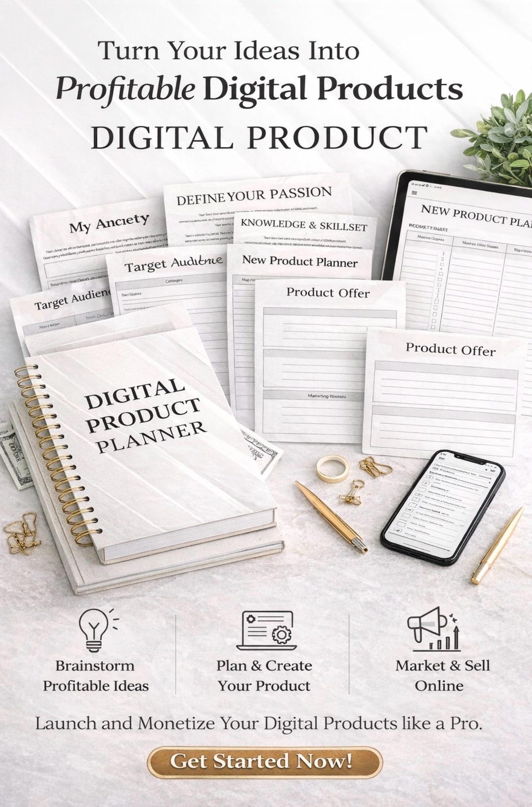 Digital Product Planner - Etsy