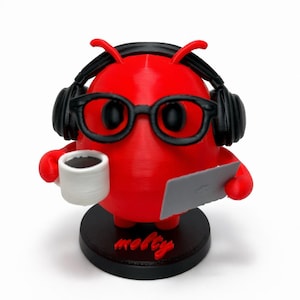 AI Agent OpenClaw Desktop Figure | 3D Printed | 10 cm | Customizable Name | Desk Accessory