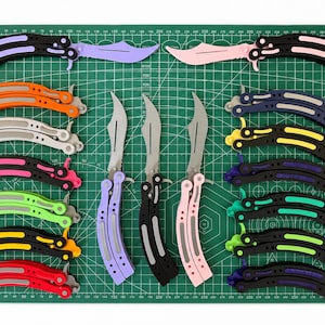 CS Butterfly Real Size Replica Prop | Easy Spinner | 20 Color | Costume Plastic Not Sharp afbeelding 2