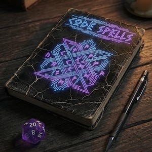 Journal cyberpunk, cahier de codage, journal de la campagne du MDN, cadeau de programmeur, circuits magiques, science-fiction fantastique, informatique