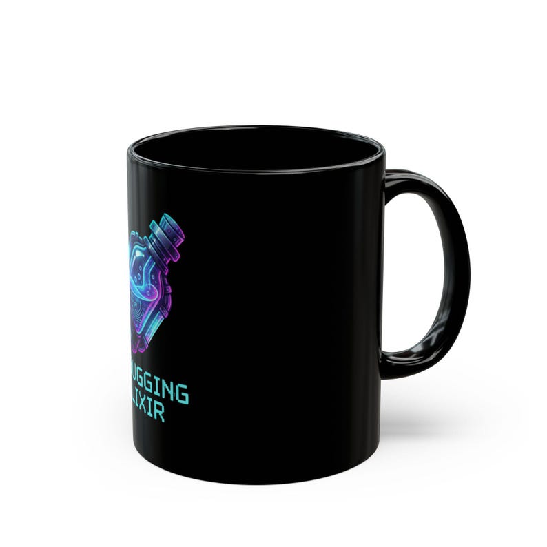 Debugging Elixir Mug, Funny Programmer Gift, Cyberpunk Coffee Cup, Coding Humor, Software Engineer Present, Gamer Potion, CS Student image 8