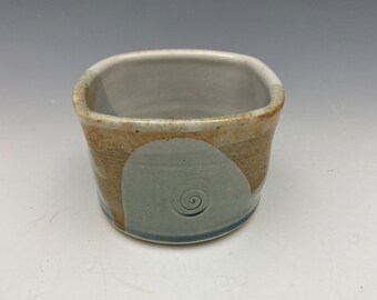 Small Grey & Tan Square Bowl