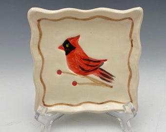 Square Cardinal Tray / Saucer