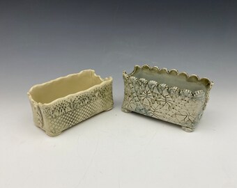 Ceramic Handmade Rectangular Caddy